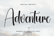 Adventure | Script Font, a Handwritten Font by Scratchones (Thumbnail 1 of 8)