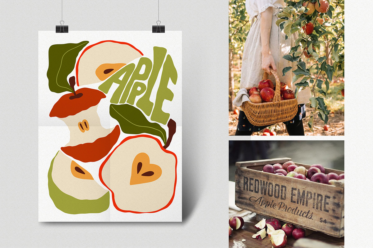 Apple Market Vector set, a Food Illustration by ArtPavo (Photo 2 of 7)