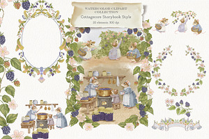 Blackberry Mice Watercolor Set
