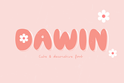 Dawin font, a Handwritten Font by JJuta (Thumbnail 1 of 7)