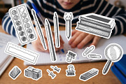 Back to School Supplies Vector, an Education Illustration by YarovaArt (Thumbnail 4 of 15)