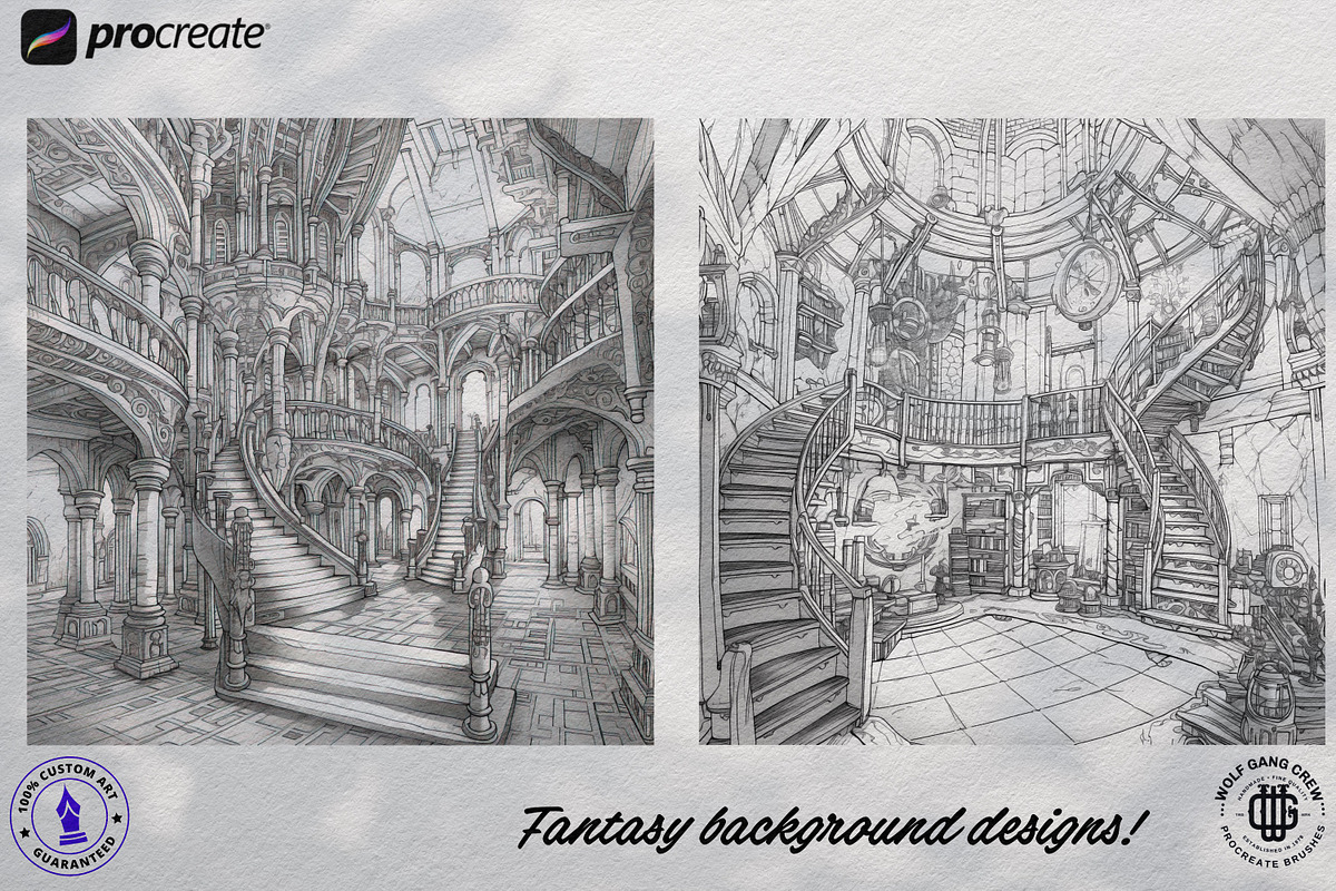 Procreate, Enchanted Realms, a Brush Add-On by Studio.Valhalla (Photo 3 of 8)
