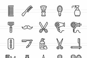 50 Barber’s Tools Line Icons, an Icon by IconBunny (Thumbnail 2 of 2)