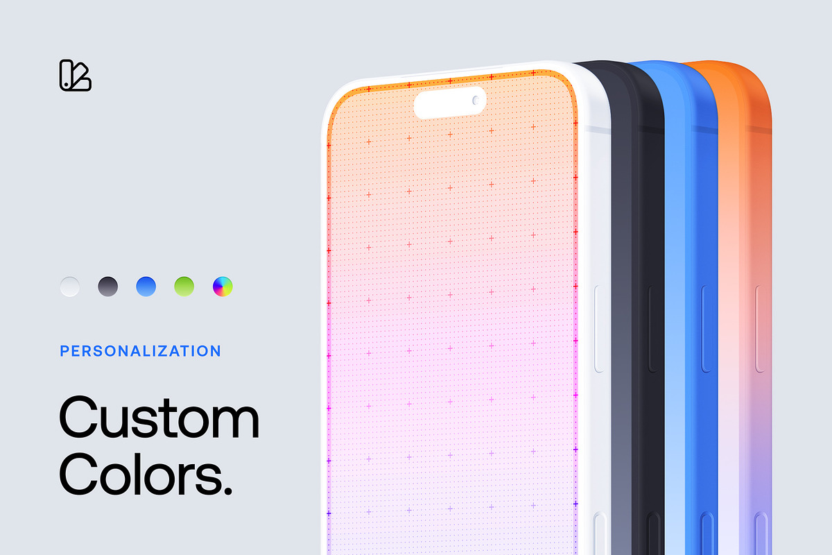 iPhone 17 Pro Clay - 24 Mockups, an iPhone Mockup by Asylab (Photo 4 of 61)