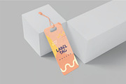 Clothing Label Tag Mockups, an Advertising Mockup by megostudi0 (Thumbnail 4 of 5)