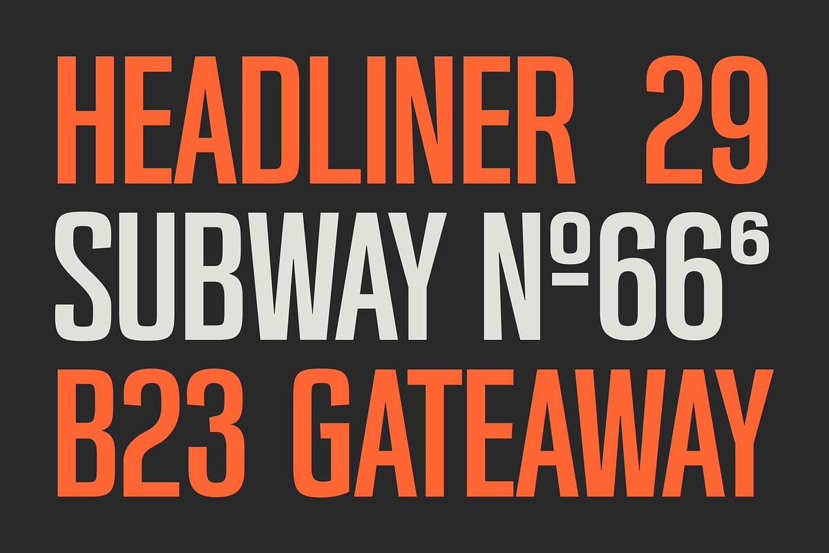 GR RAGH - Condensed Display Typeface, a Sans Serif Font by Garisman Std (Photo 12 of 13)