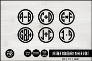 MASTER MONOGRAM FONT Round Mono Font, a Font by Little Type Factory (Thumbnail 8 of 8)