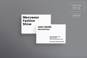 Branding Pack Menswear Show