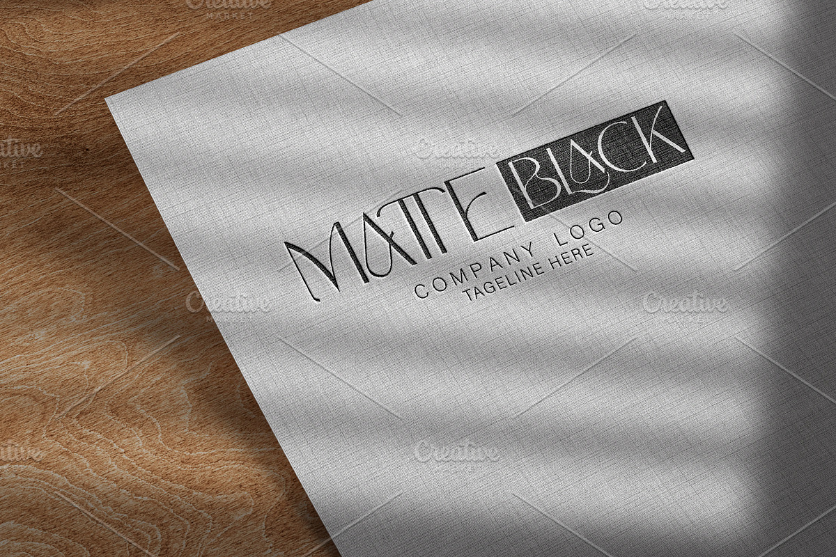 Matte Black Company Logo Template, a Branding & Logo Template by arslantanoli (Photo 3 of 3)