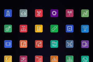 1500 Flat Icons - Line Icons