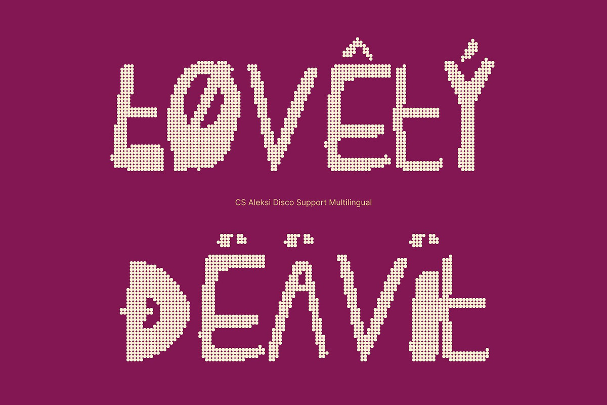 CS Aleksi Disco, a Sans Serif Font by Craft Supply Co. (Photo 6 of 8)