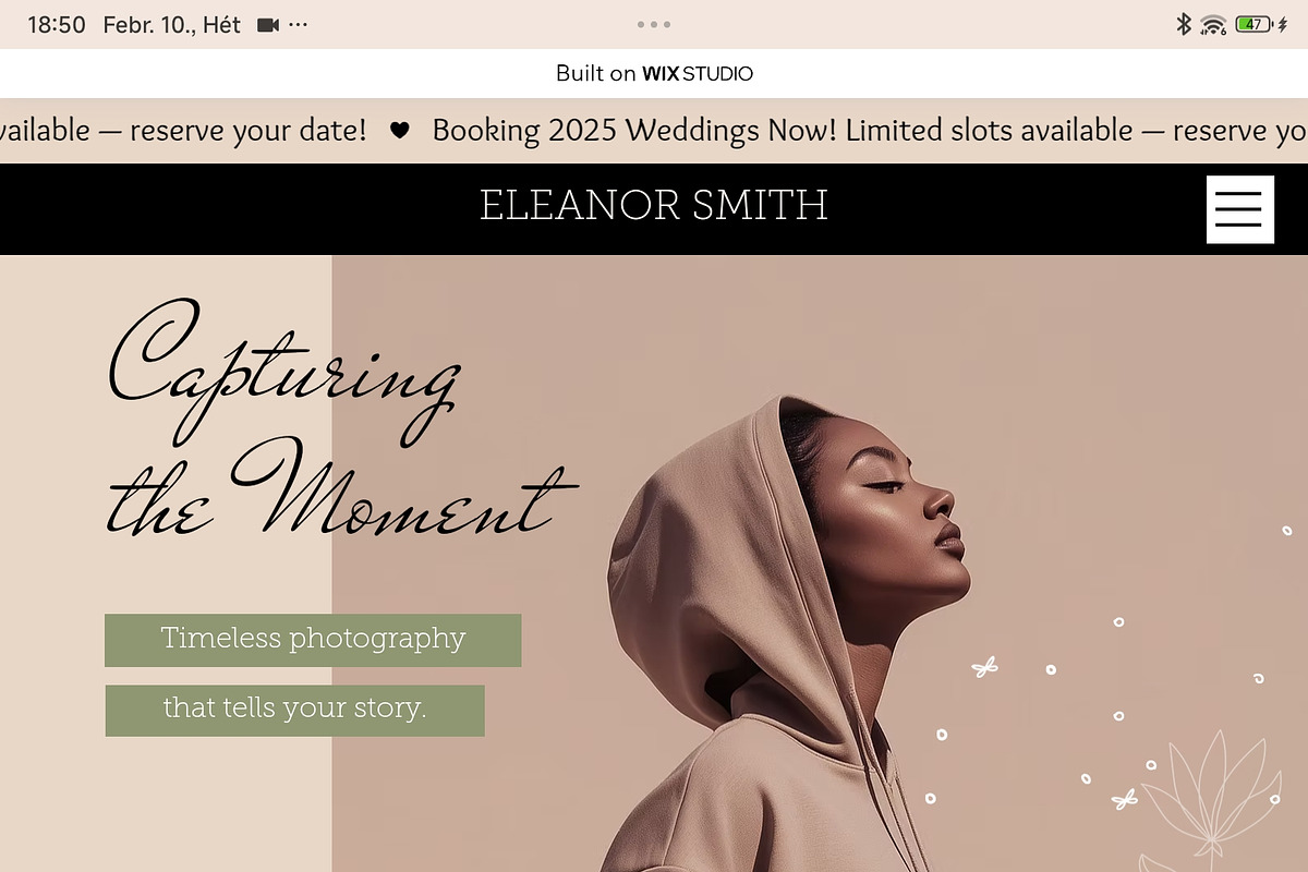 Photographer - Wix Studio Template, a Wix Template by Kitteeh (Photo 7 of 12)