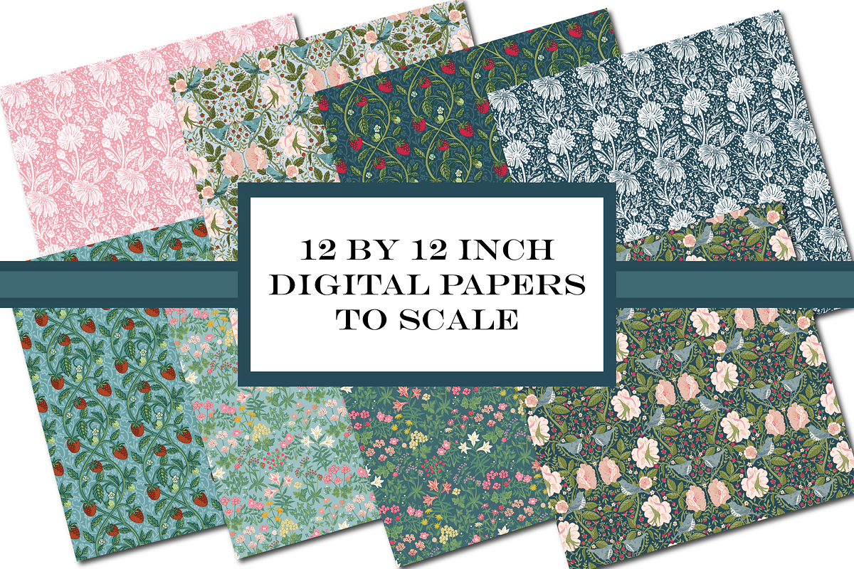 William Morris Pattern Pack Spring, a Pattern Graphic by RachelStudio (Photo 6 of 10)