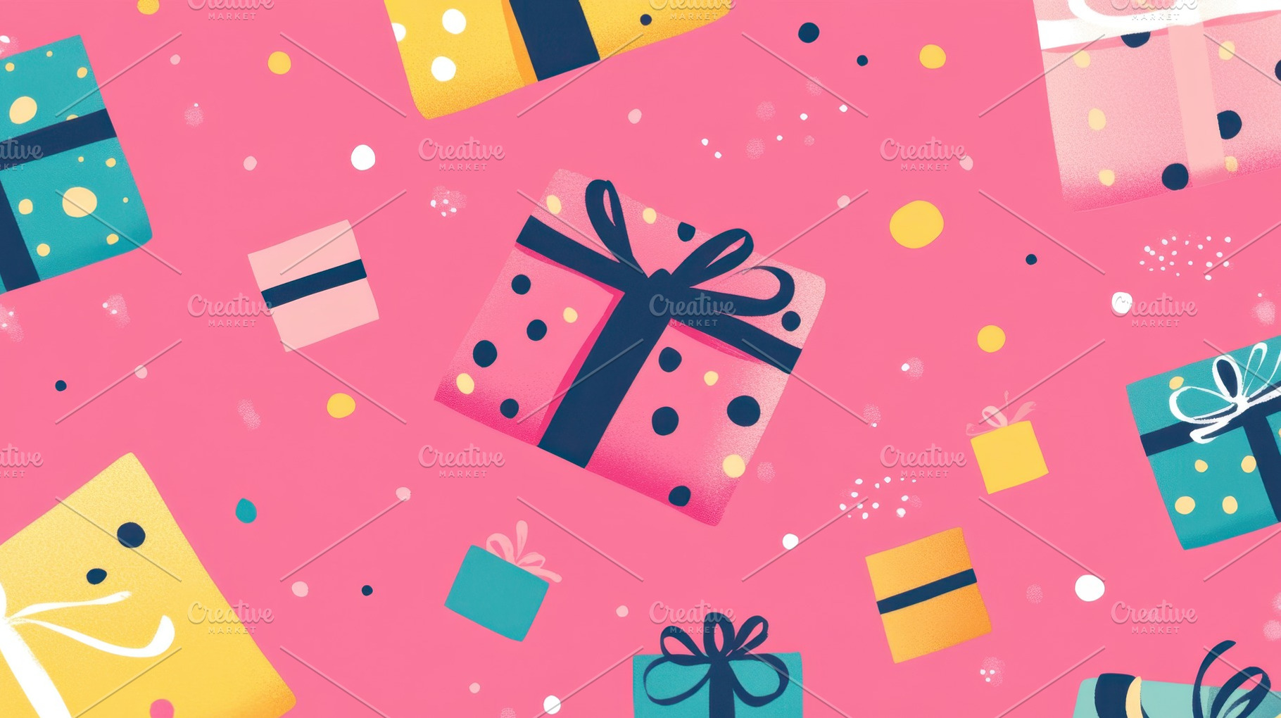 Colorful boxes on pink bg, a Photo by Beautiful things
