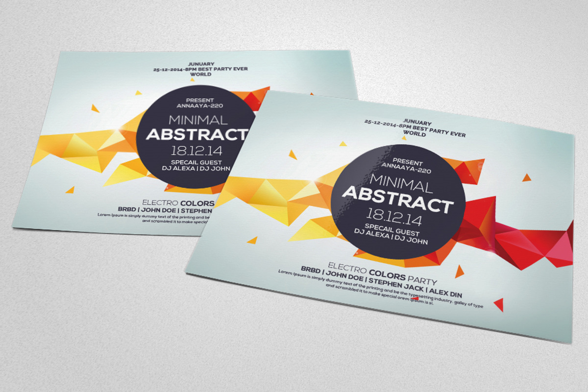 Minimal Abstract Flyer Templates, a Flyer Template by graphicforest
