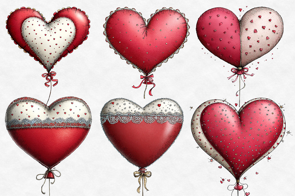Valentine Heart Ballon clipart, an Illustration by Designworld (Photo 4 of 6)