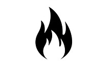Bold black fire flame icon vector, an Illustration by Amazin_art (Thumbnail 27 of 29)