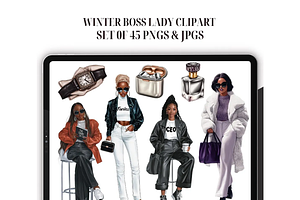 Black Women Boss Lady Clipart