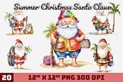 Summer Christmas Santa Claus, an Illustration by Gemstone (Thumbnail 1 of 12)