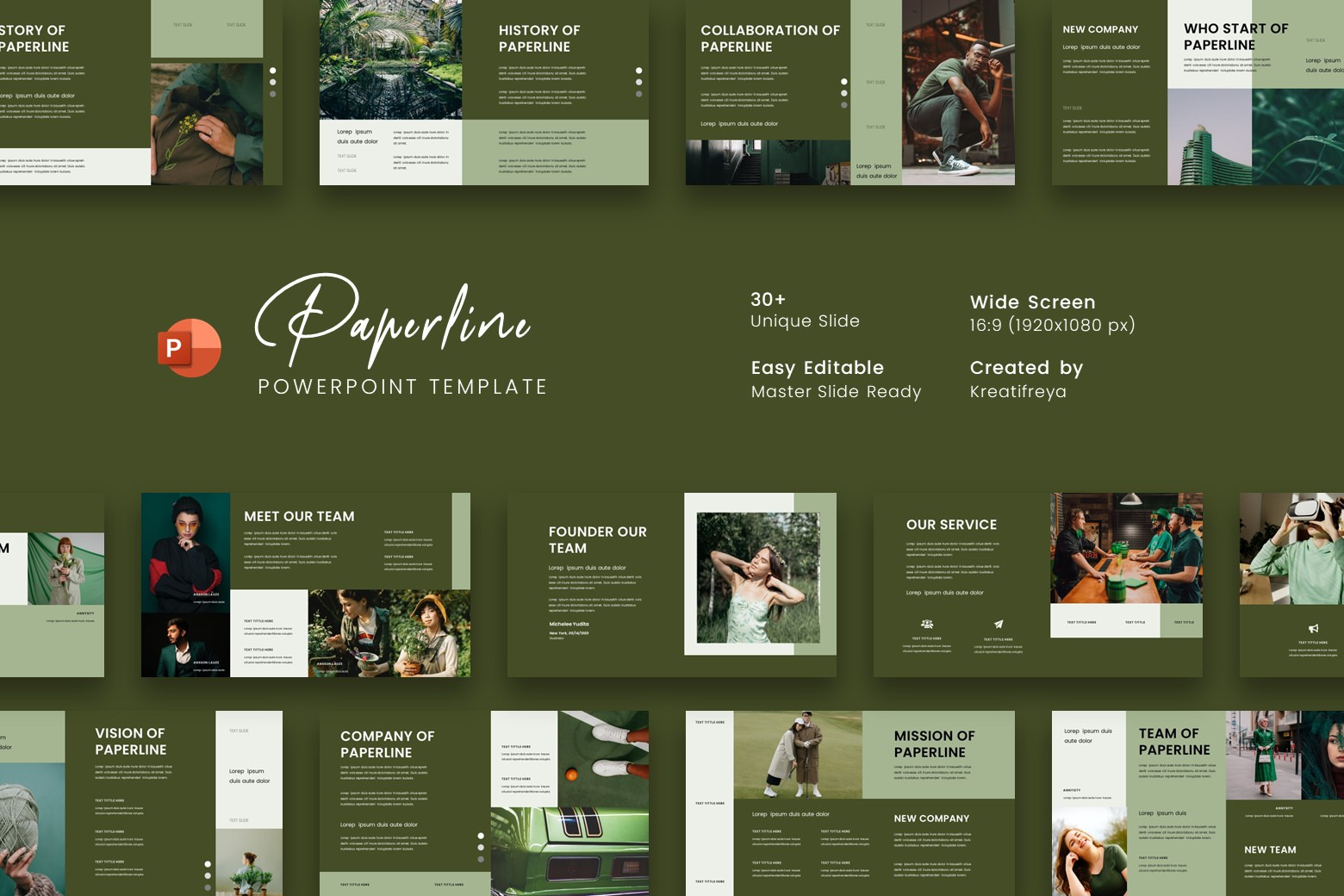 Paperline - Business PowerPoint, a Presentation Template by kreatifreya
