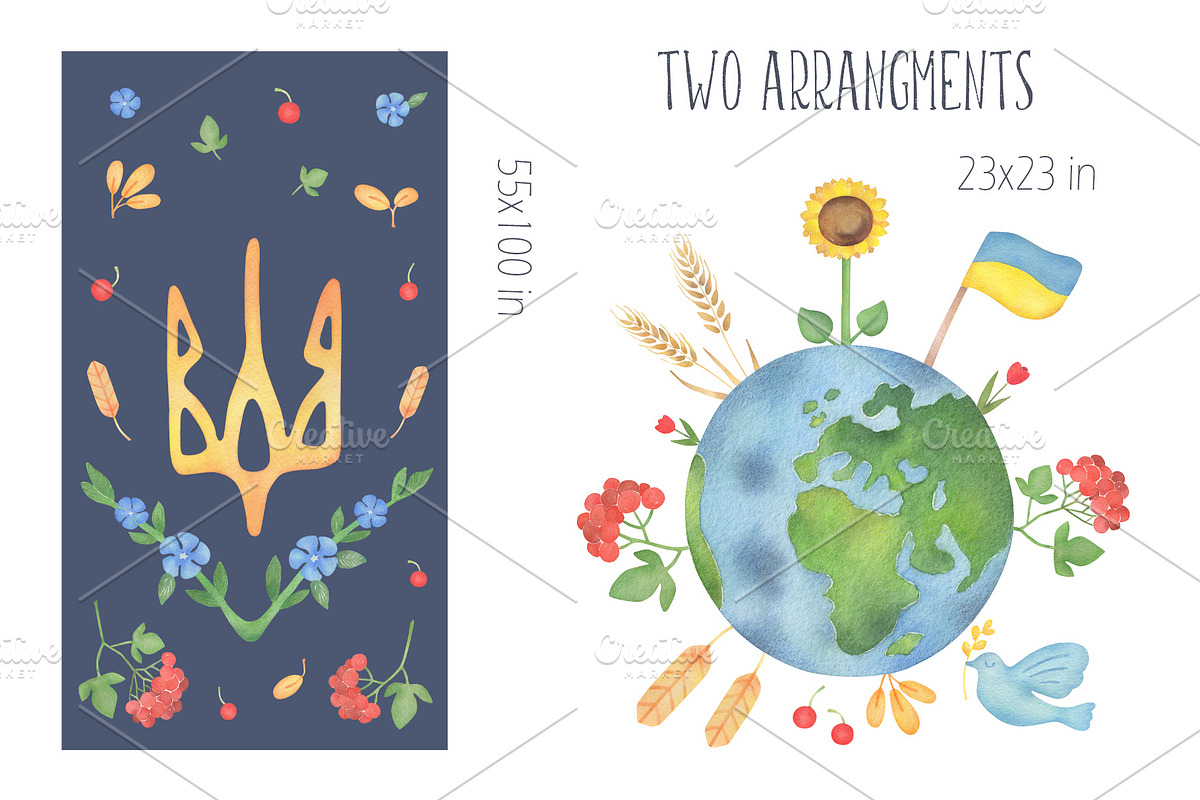 Ukraine symbols, save Ukraine, peace, a Person Illustration by Vivitta (Photo 2 of 3)