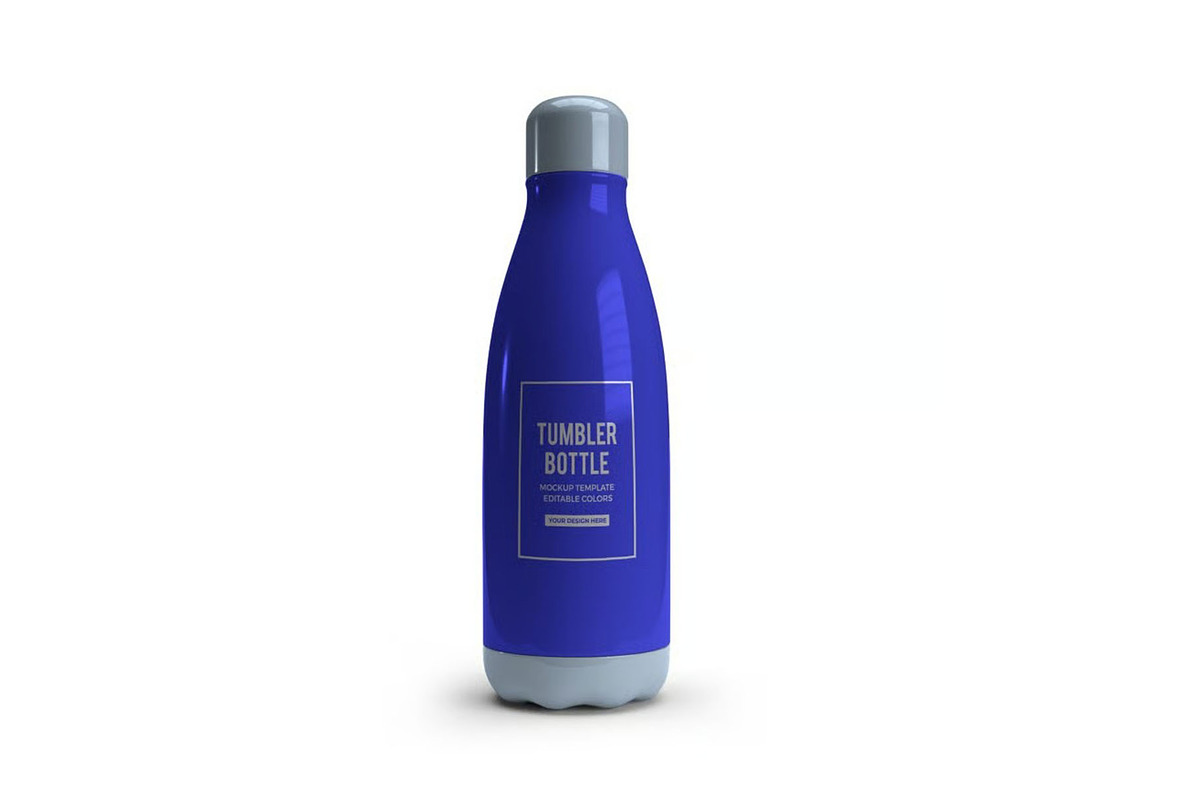 Tumbler Drink Bottle Mockup Template, a Household Mockup by DesignRushMarket (Photo 9 of 11)