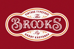 Brooks Vintage Font, a Serif Font by Harry Kasyanov