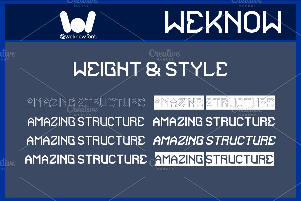 Amazing Structure font, a Font by weknow (Photo 7 of 8)