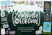 Zero waste & Eco living Pack, an Illustration by Nina's Illustration Shop (Thumbnail 1 of 8)