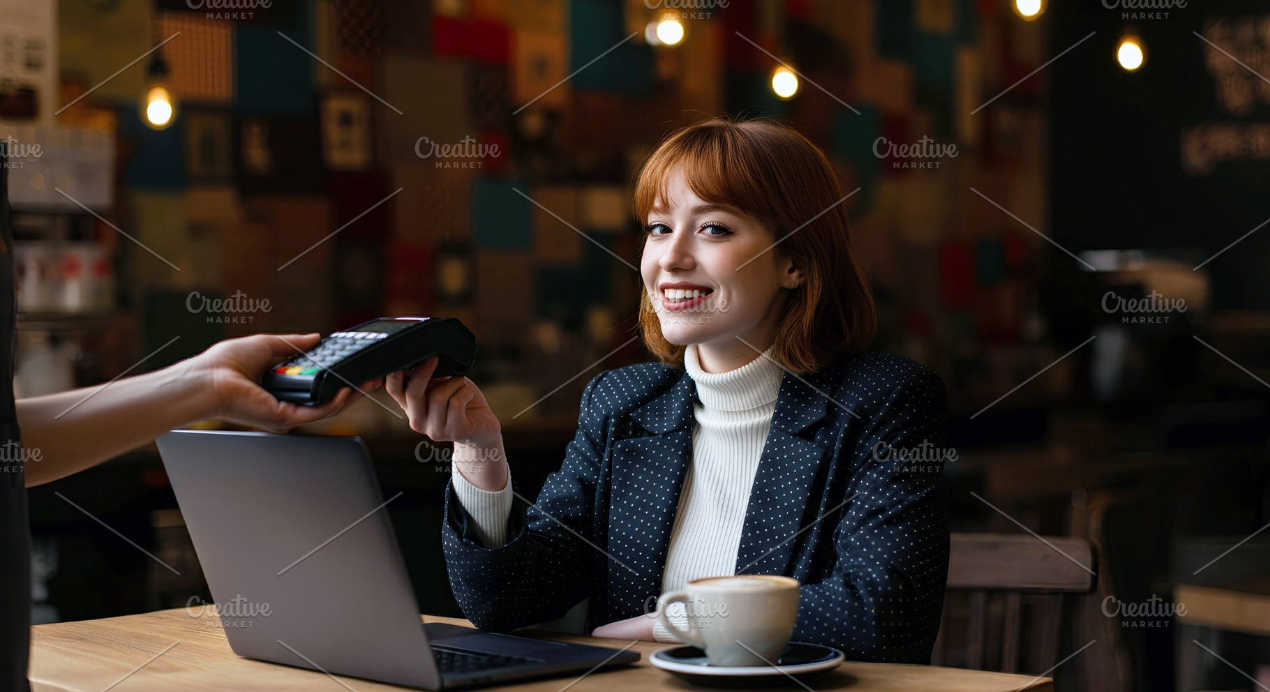 Woman Paying with NFC Technology at, a Photo by Stock Shape