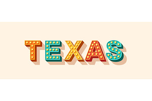Texas typography logo, a Decorative Illustration by kotoffei