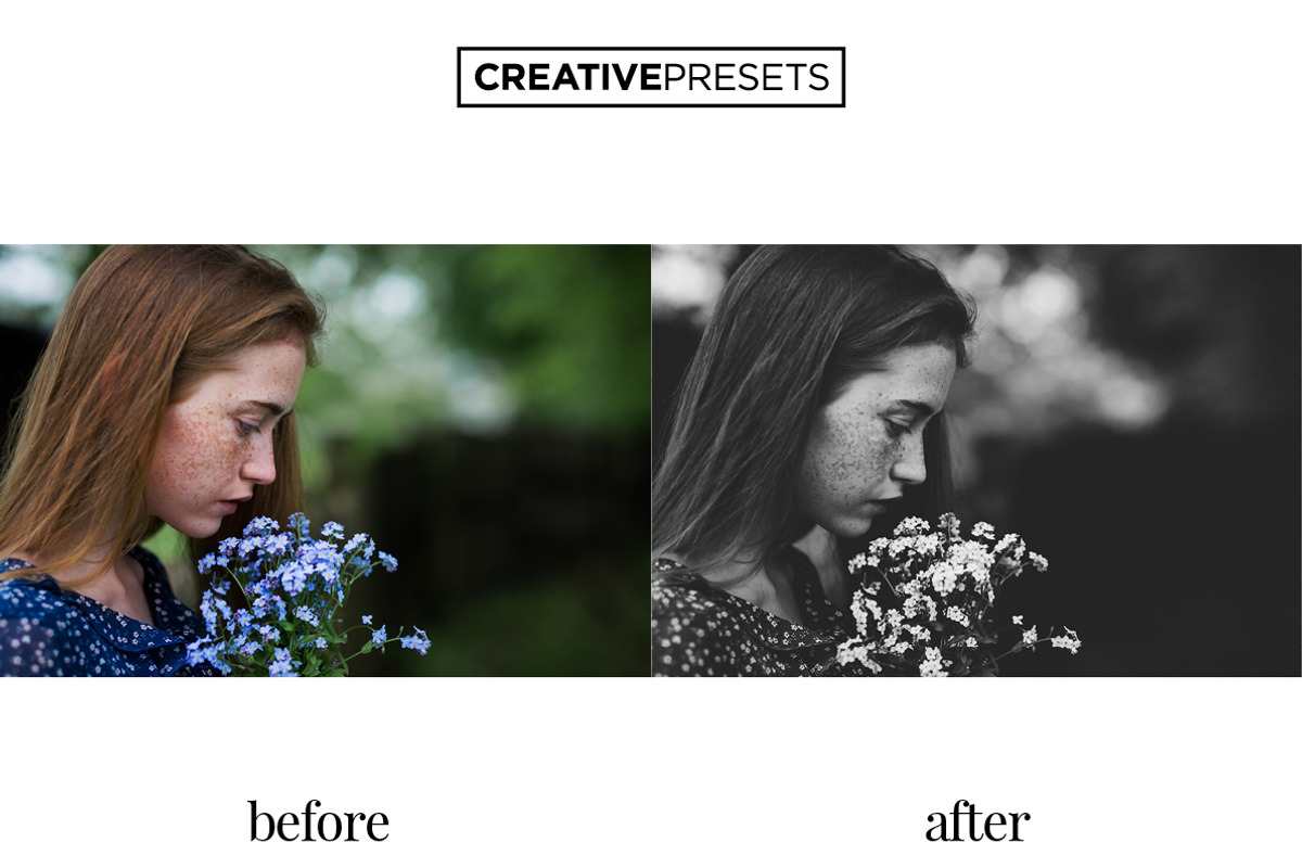 Deep Noir B&W Lightroom Presets preview 8