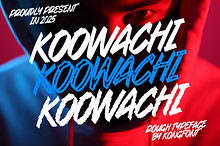 Koowachi - A Rough Typeface