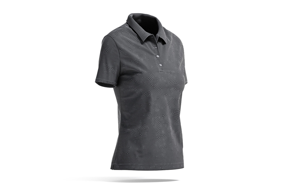 Black Women's Polo Shirt 3D Model, an Object 3D Model by rebrandy (Photo 7 of 9)
