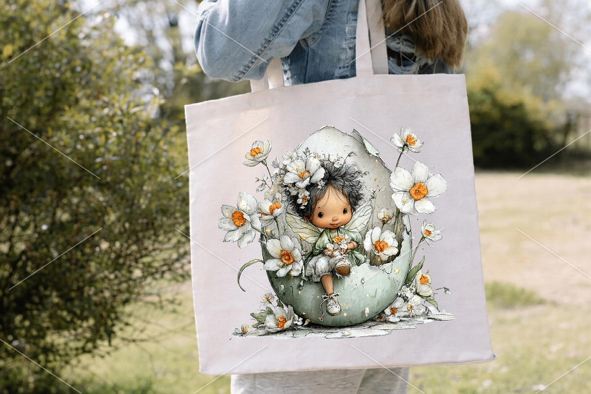 Quirky Spring Fairy Girl Clipart PNG, an Illustration by Canvas Craft (Photo 7 of 7)