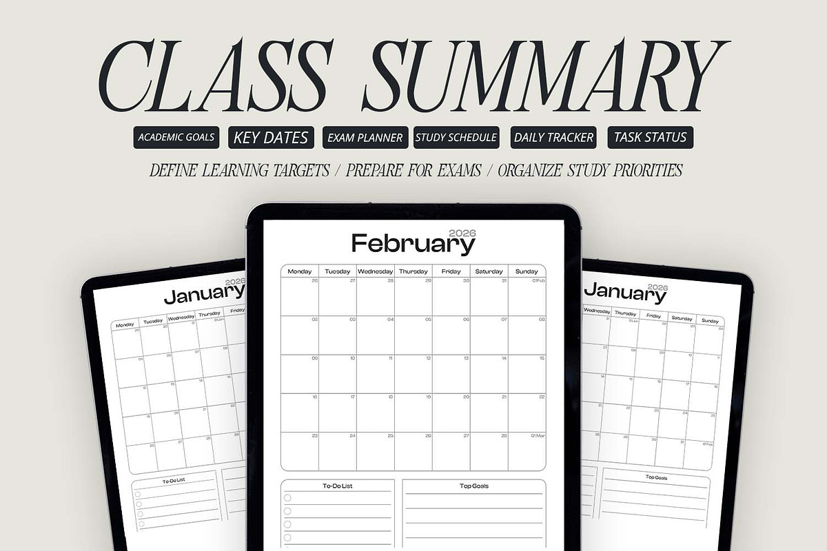 2026 Yearly Planner, a Print Template by Ahluva Studio (Photo 4 of 9)