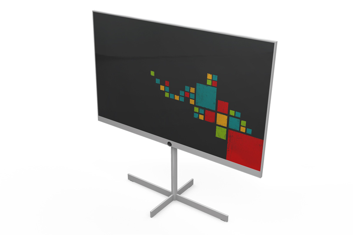 Screen Stand Mockup, a Print Template by PixelMockup