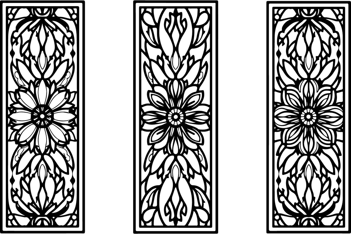 Ornate Stair Riser Designs Pack, an Object Graphic by Designer_Momina (Photo 5 of 5)