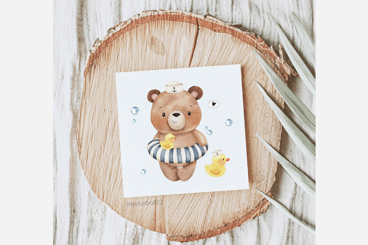 Little Sailor, an Animal Illustration by Estudio 812 (Photo 6 of 9)