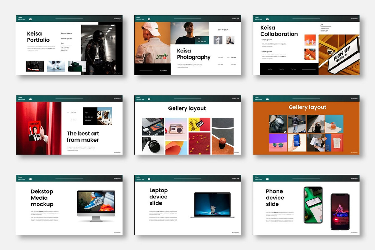 Keisa  – Business PowerPoint, a Presentation Template by Dens Creative Studio (Photo 4 of 6)