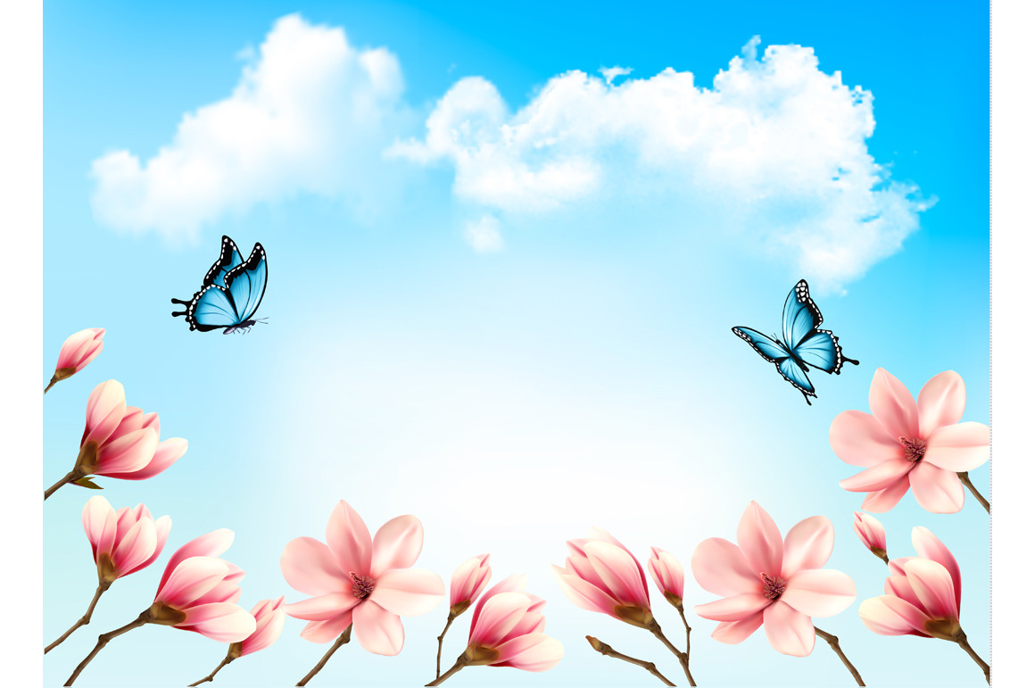 Nature spring background, a Seasonal Illustration by ecco