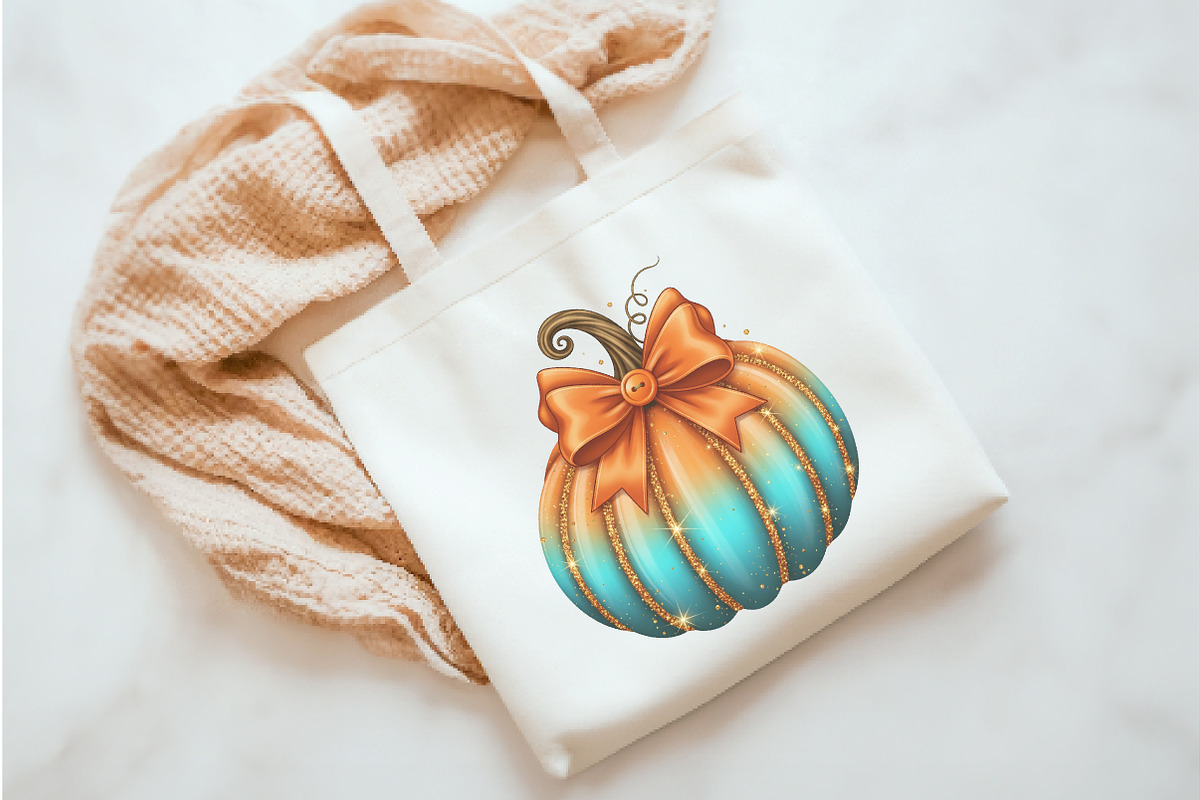 Coquette Pumpkin Fall Sublimation, an Illustration by Watercolor design (Photo 2 of 3)
