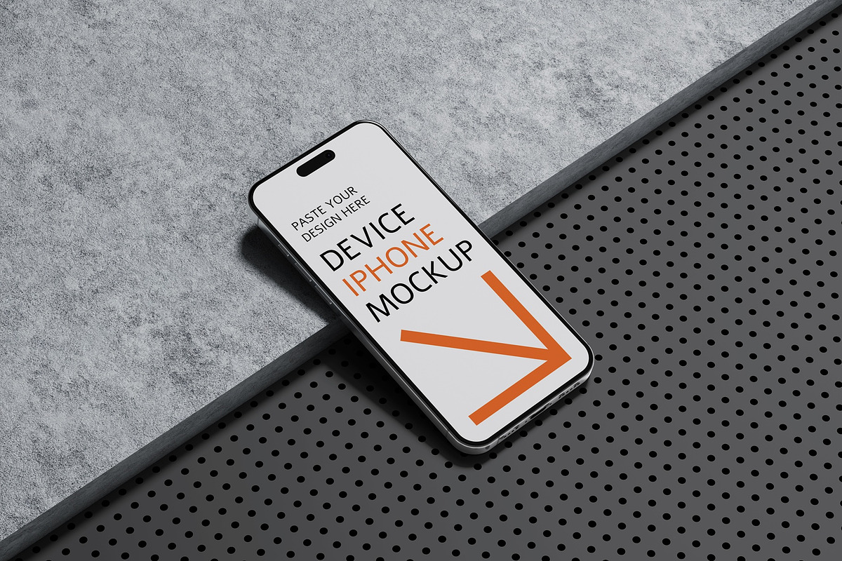 iPhone Mockup, an iPhone Mockup by UFR_GRAPHIC (Photo 1 of 4)