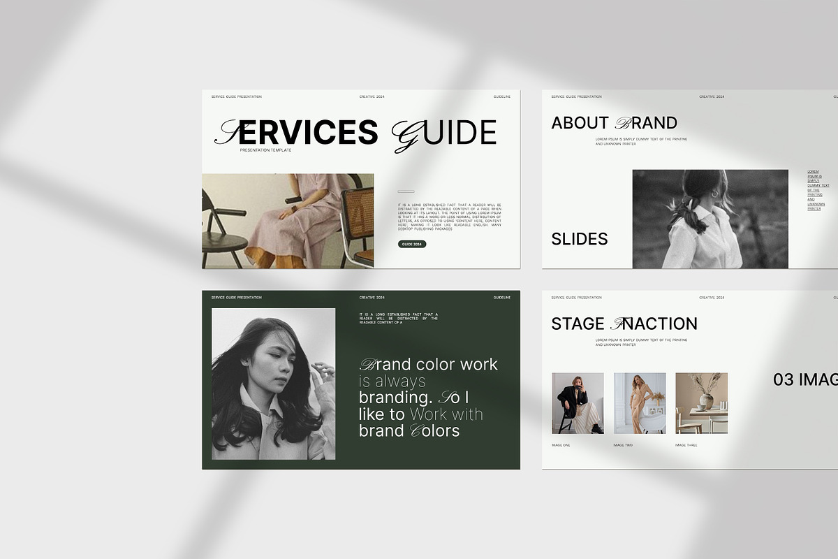 Service Guide Presentation Template, a Presentation Template by ...