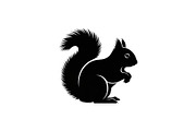 Squirrel Silhouette Vector Bundle, an Illustration by yasushie (Thumbnail 38 of 48)