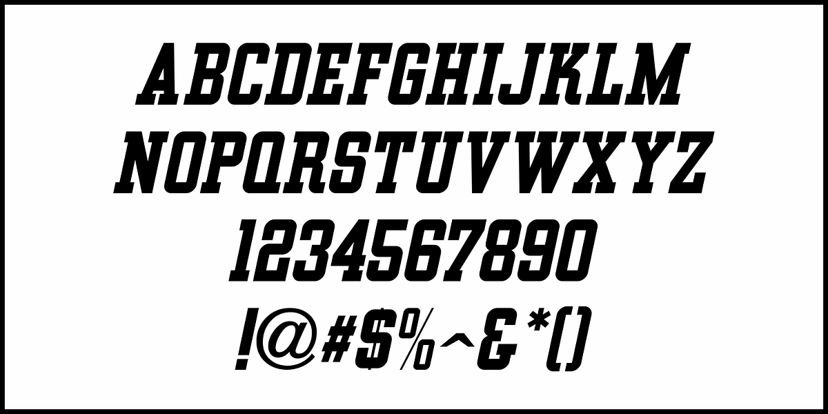 College Game JNL, a Slab Serif Font by Jeff Levine Fonts (Photo 5 of 5)