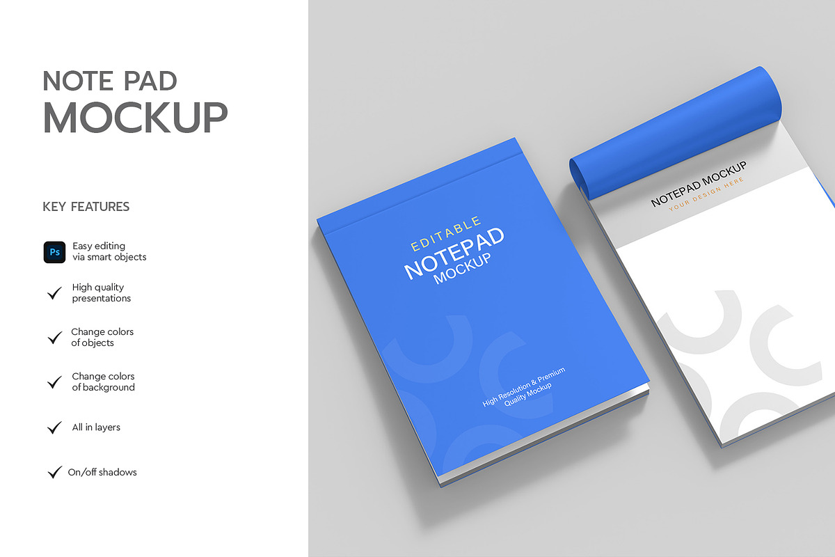 Two Notepad Mockup Template