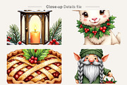 Cozy Farmhouse Christmas Clipart, an Illustration by Artnoy (Thumbnail 3 of 8)