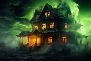 night scary house, a Photo by Pictures for you!!!!!!!!!