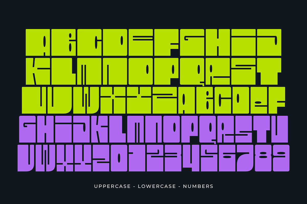 Heavy Block - A Chunky Display Font, a Sans Serif Font by Ainun Jinan (Photo 8 of 10)